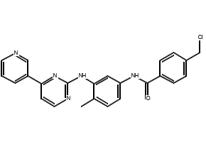 4-Chloromethyl-N-[4-methyl-3-[[4-(pyridin-3-yl)pyrimidin-2-yl]amino]phenyl]benzamide structure, CAS 404844-11-7