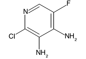 2-Chloro-5-fluoro-3,4-pyridinediamine structure, CAS 405230-93-5