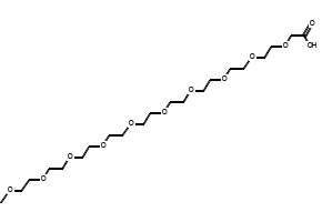 3,6,9,12,15,18,21,24,27,30-Decaoxahentriacontanoic acid structure, CAS 405518-55-0