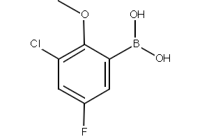 2-Fluoro-5-methoxyphenylboronic acid structure, CAS 406482-19-7