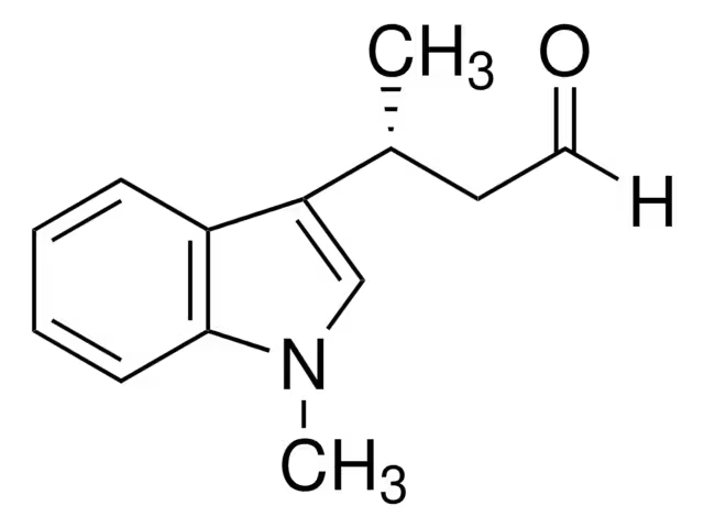 (S)-3-(1-Methyl-1H-indol-3-yl)butanal structure, CAS 406920-75-0