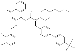 Rilapladib structure, CAS 412950-08-4