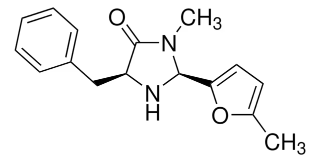 (2S,5S)-(-)-5-Benzyl-3-methyl-2-(5-methyl-2-furyl)-4-imidazolidinone structure, CAS 415678-40-9