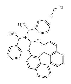 (R)-2,2-Binaphthoyl-(S,S)-di(1-phenylethyl)aminoylphosphine structure, CAS 415918-91-1