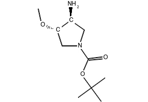 trans-tert-Butyl 3-amino-4-methoxypyrrolidine-1-carboxylate structure, CAS 429673-79-0