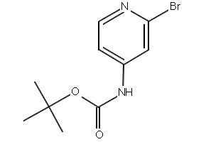 tert-Butyl 2-bromopyridin-4-ylcarbamate structure, CAS 433711-95-6
