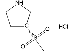 3-(Methylsulfonyl)pyrrolidine structure, CAS 433980-62-2