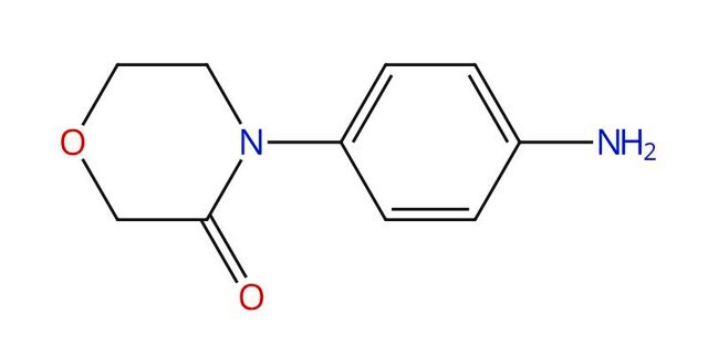 4-(4-Aminophenyl)morpholin-3-one structure, CAS 438056-69-0