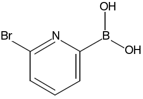 6-Bromopyridine-2-boronic acid structure, CAS 440680-34-2