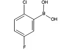 2-Chloro-5-fluorobenzeneboronic acid structure, CAS 444666-39-1