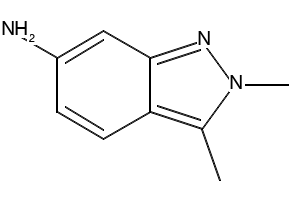 2,3-Dimethyl-6-amino-2H-indazole structure, CAS 444731-72-0