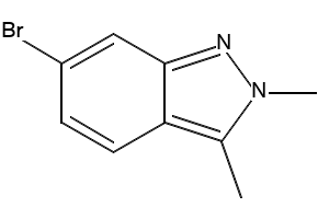 2,3-Dimethyl-6-nitro-2H-indazole structure, CAS 444731-73-1