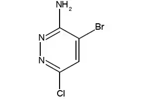 3-Amino-4-bromo-6-chloropyridazine structure, CAS 446273-59-2