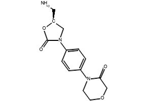 (S)-4-(4-(5-(Aminomethyl)-2-oxooxazolidin-3-yl)phenyl)morpholin-3-one structure, CAS 446292-10-0