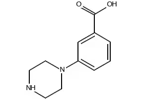 3-(Piperazin-1-yl)benzoic acid structure, CAS 446831-28-3