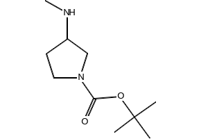 1-Boc-3-Methylaminopyrrolidine structure, CAS 454712-26-6