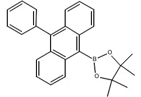 (10-Phenyl-9-anthracenyl)boronic acid pinacol ester structure, CAS 460347-59-5