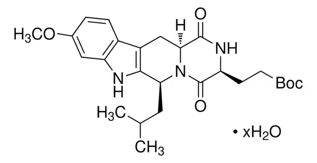 (3S,6S,12aS)-1,2,3,4,6,7,12,12a-Octahydro-9-methoxy-6-(2-methylpropyl)-1,4-dioxopyrazino[1',2':1,6]pyrido[3,4-b]indole-3-propanoic acid 1,1-dimethylethyl ester structure, CAS 461054-93-3