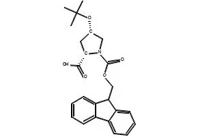 Fmoc-trans-4-hydroxy-D-proline tert-butyl ester structure, CAS 464193-92-8