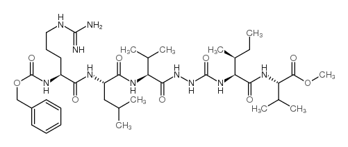 N2-[(Phenylmethoxy)carbonyl]-L-arginyl-L-leucyl-L-valyl-2-azaglycyl-L-isoleucyl-L-valine methyl ester structure, CAS 464883-21-4