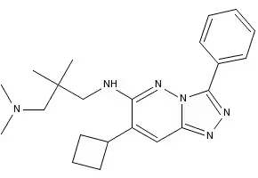 N3-(7-Cyclobutyl-3-phenyl-1,2,4-triazolo[4,3-b]pyridazin-6-yl)-N1,N1,2,2-tetramethyl-1,3-propanediamine structure, CAS 473382-39-7