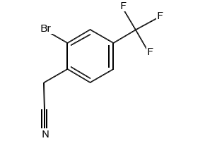 2-Bromo-4-(trifluoromethyl)phenylacetonitrile structure, CAS 474024-36-7