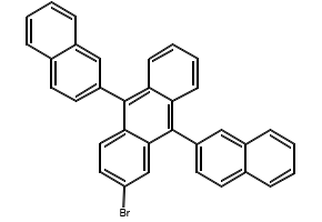 2-Bromo-9,10-bis(2-naphthalenyl)anthracene structure, CAS 474688-76-1