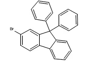 2-Bromo-9,9-diphenylfluorene structure, CAS 474918-32-6