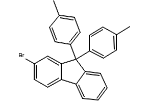 2-Bromo-9,9-bis(4-methylphenyl)-9H-fluorene structure, CAS 474918-33-7