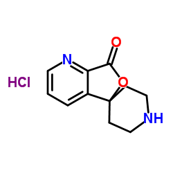 Spiro[furo[3,4-b]pyridine-5(7H),4'-piperidin]-7-one hydrochloride structure, CAS 475152-31-9