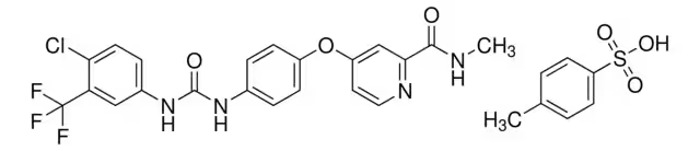 Sorafenib tosylate structure, CAS 475207-59-1