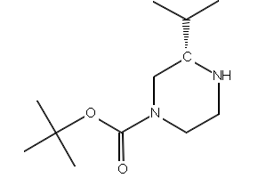 (S)-1-Boc-3-isopropylpiperazine structure, CAS 475272-54-9