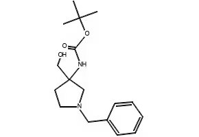 1-Benzyl-3-(hydroxymethyl)-3-Boc-aminopyrrolidine structure, CAS 475469-14-8
