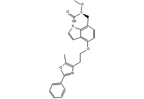 Aleglitazar structure, CAS 475479-34-6