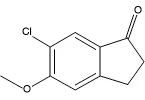 6-Chloro-2,3-dihydro-5-methoxy-1H-inden-1-one structure, CAS 475654-43-4