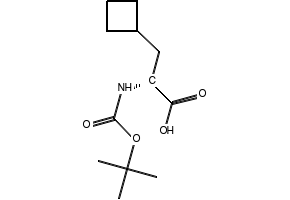 Boc-D-Cyclobutylalanine structure, CAS 478183-61-8