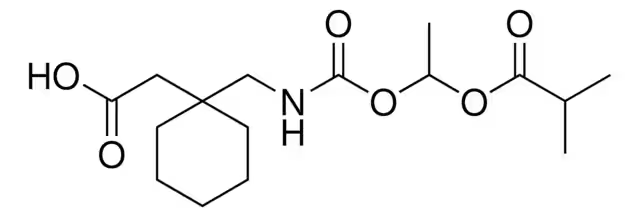 Gabapentin enacarbil structure, CAS 478296-72-9