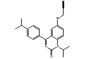 1-(1-Methylethyl)-4-[4-(1-methylethyl)phenyl]-6-(2-propyn-1-ylamino)-2(1H)-quinazolinone structure, CAS 478963-46-1