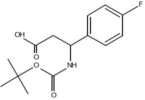Boc-(R)-3-Amino-3-(4-methylphenyl)propionic acid structure, CAS 479064-97-6