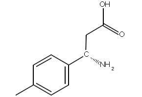 (S)-3-Amino-3-(4-methylphenyl)propionic acid structure, CAS 479065-00-4