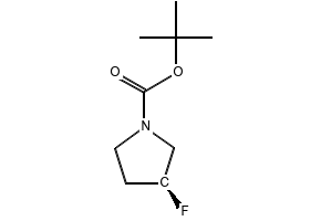 N-trans-BOC-(3S)-Fluoropyrrolidine structure, CAS 479253-00-4