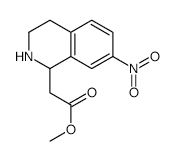 1,2,3,4-Tetrahydro-7-nitro-1-isoquinolineacetic acid methyl ester structure, CAS 479664-43-2