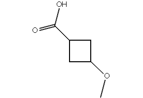 3-Methoxycyclobutanecarboxylic acid structure, CAS 480450-03-1