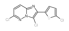3,6-Dichloro-2-(5-chloro-2-thienyl)imidazo[1,2-b]pyridazine structure, CAS 483367-55-1