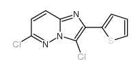 3,6-Dichloro-2-(2-thienyl)imidazo[1,2-b]pyridazine structure, CAS 483367-56-2