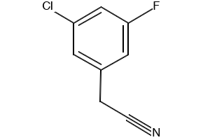 3-Chloro-5-fluorophenylacetonitrile structure, CAS 493038-93-0