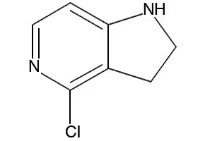 4-Chloro-2,3-dihydro-1H-pyrrolo[3,2-c]pyridine hydrochloride structure, CAS 494767-29-2