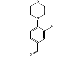 3-Fluoro-4-morpholin-4-ylbenzaldehyde structure, CAS 495404-90-5