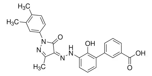Eltrombopag structure, CAS 496775-61-2