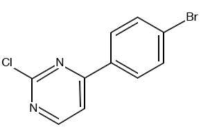 4-(3-Bromophenyl)-2-chloropyrimidine structure, CAS 499195-47-0